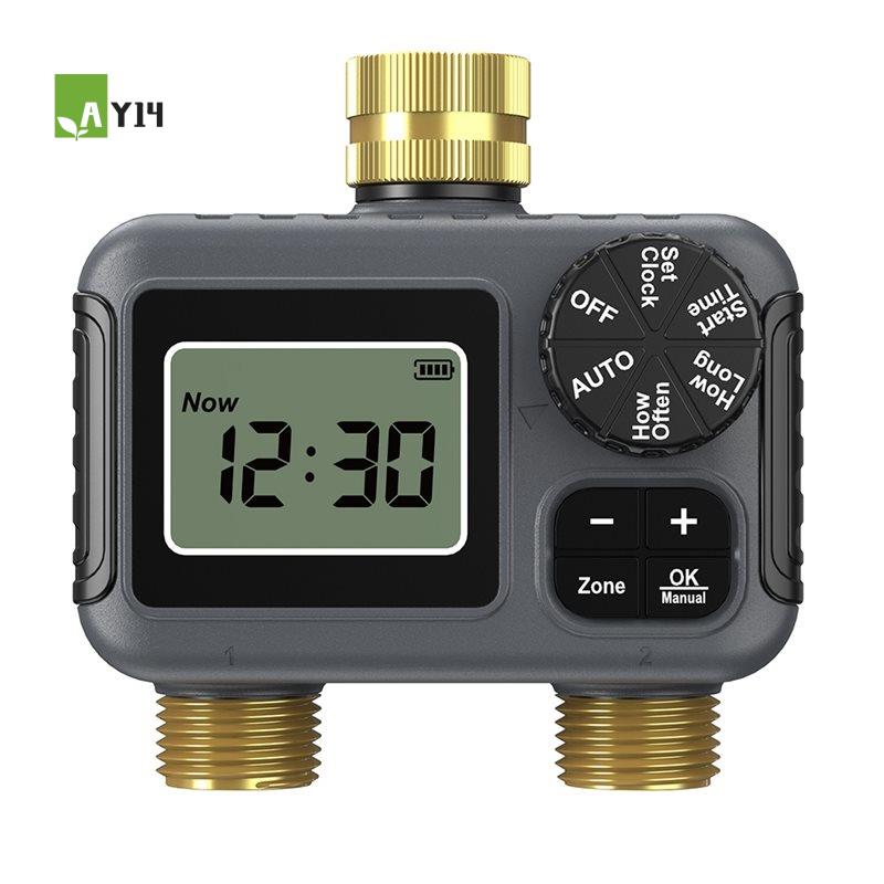 Smart Garden Water Timer - AY14 -Dual Outlets Automatic Irrigation Timer