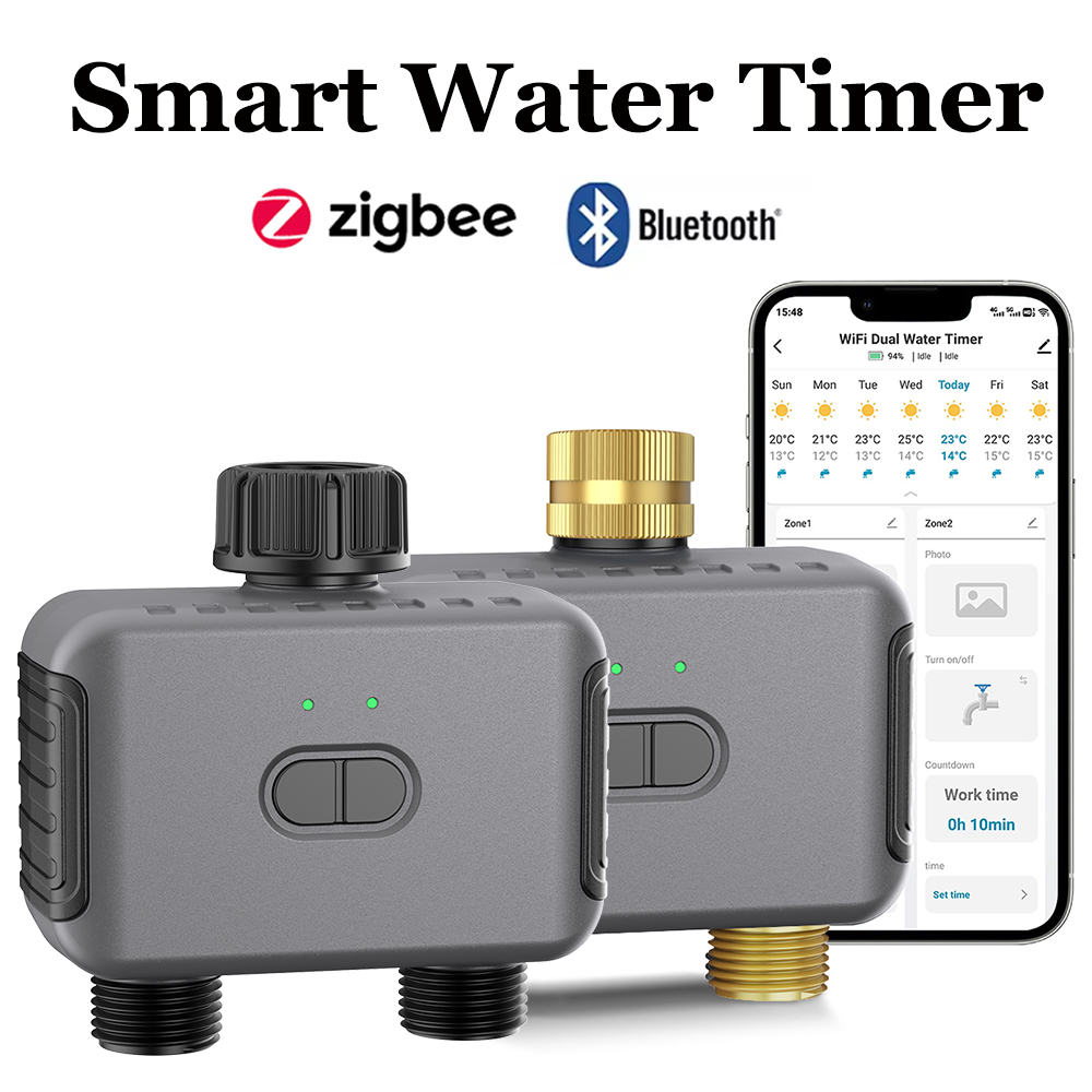 Smart Garden Water Timer - Tuya Smart Water Timer Zigbee/BT Automatic