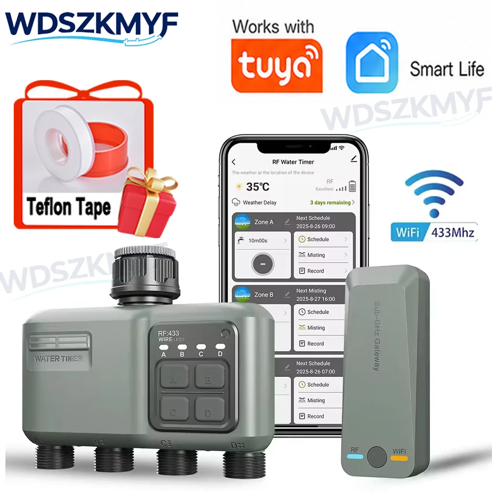 Smart Garden Products - WiFi RF433 Smart Garden Sprinkler Water