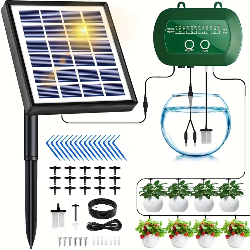 Yoocaa Smart Garden - Solar Automatic Watering Kit for Garden,