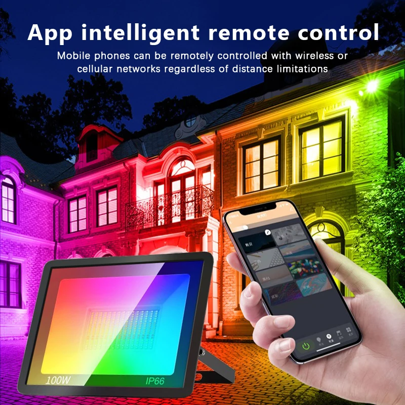 RGB TUYA Floodlight Smart APP  - Smart Garden Drawing 评论和价格
