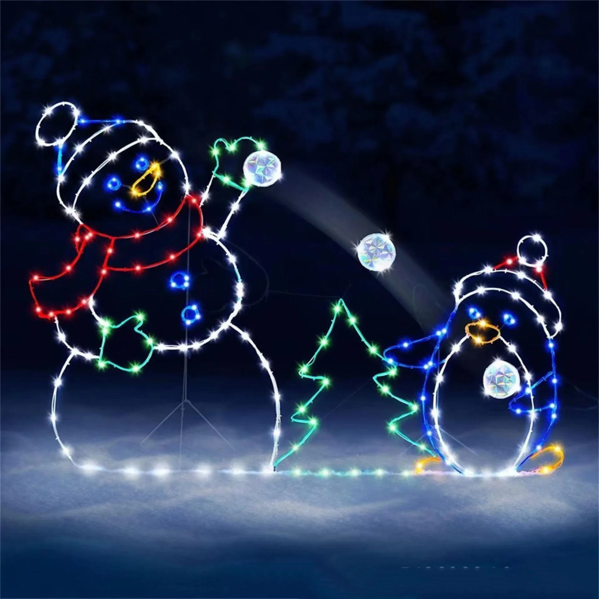 Animated Snowball Light LED Gl - Smart Garden Lamp 评论和价格
