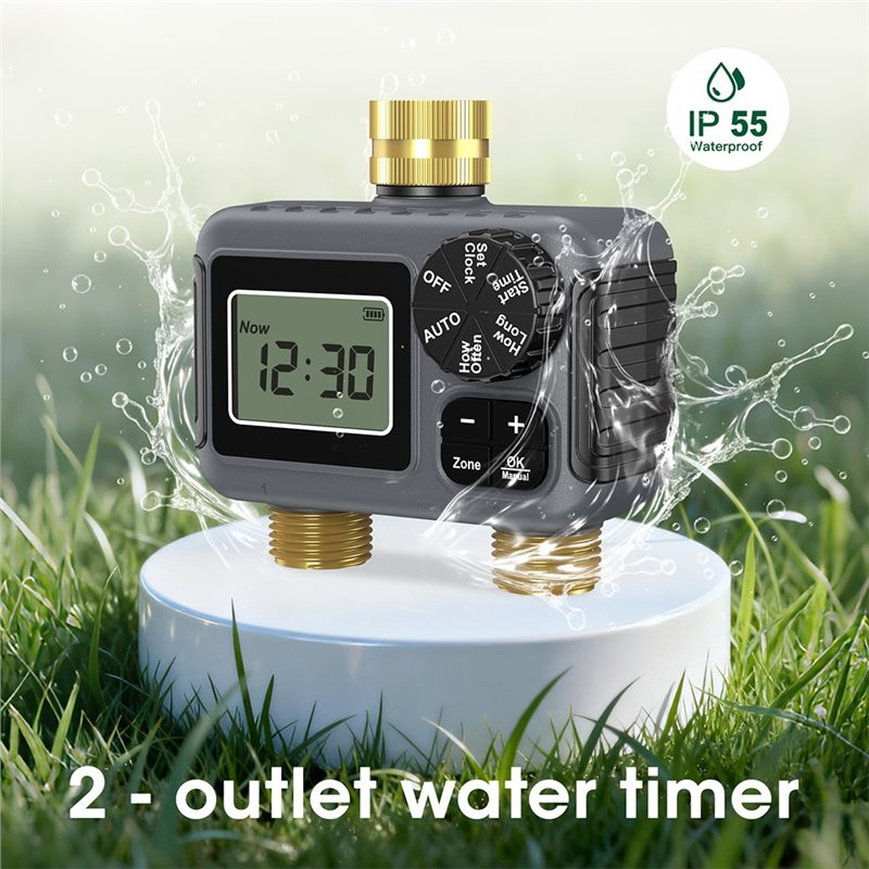 AY14 -Dual Outlets Automatic I - Smart Garden Water Timer 评论和价格