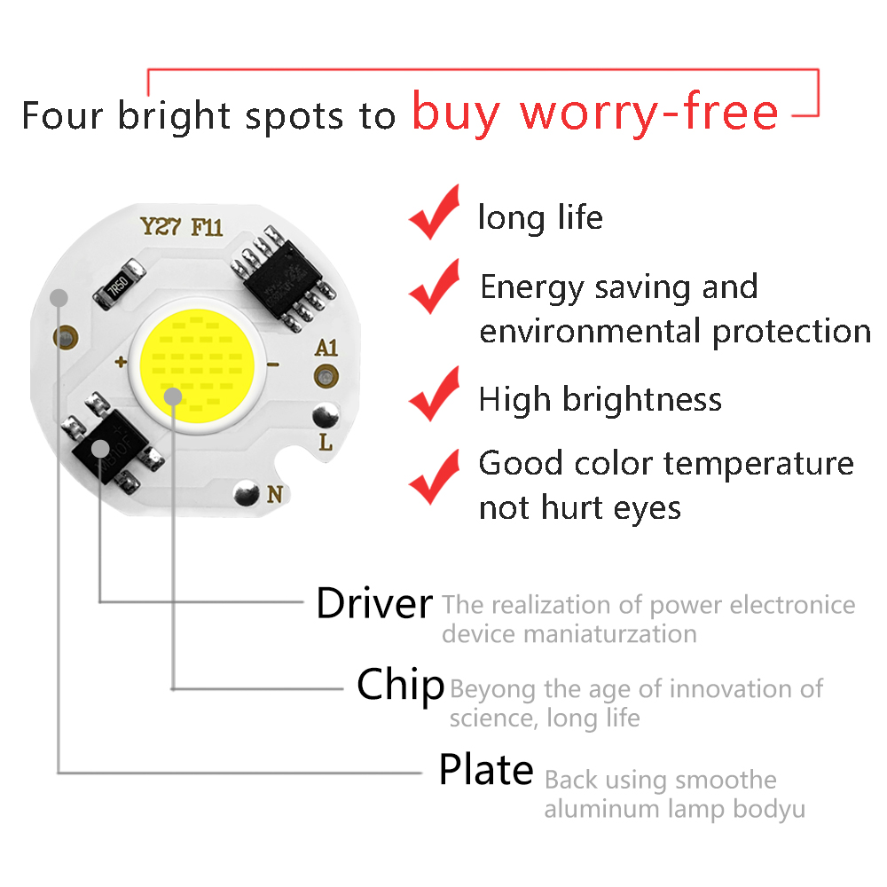 6pack COB LED Chip Lights 220V - Smart Garden Lamp 评论和价格