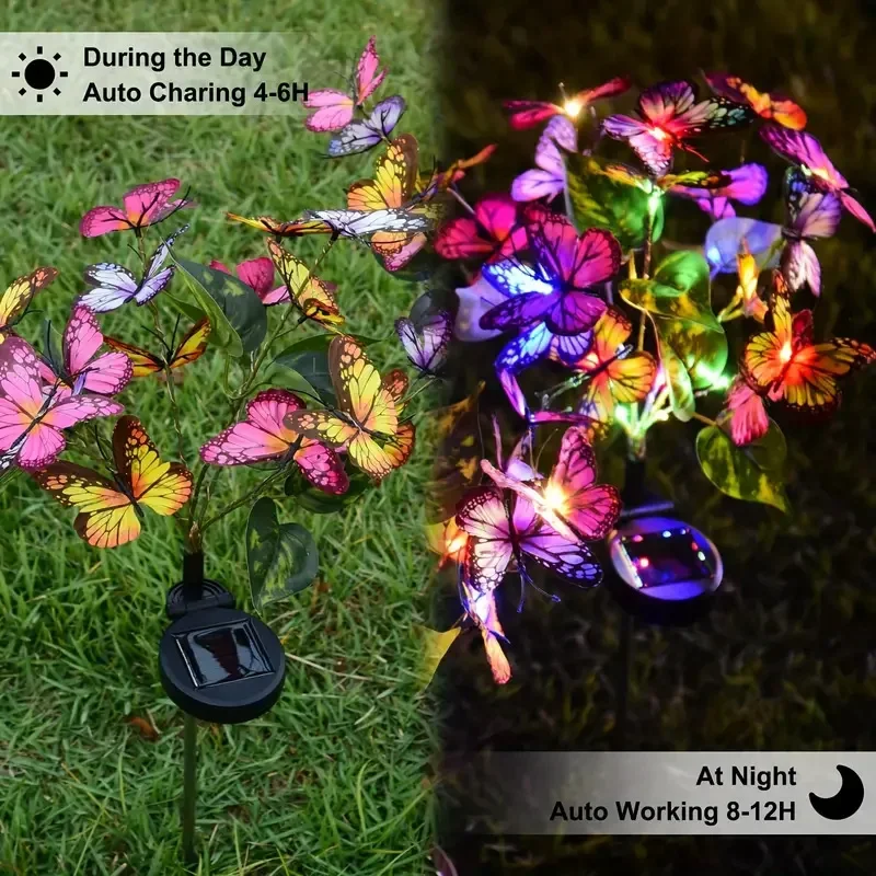Solar LED Butterfly Garden Lig - Smart Garden Lamp 评论和价格