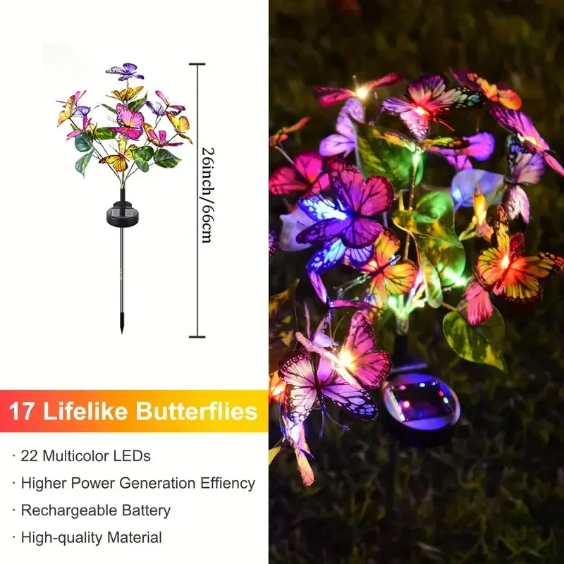 Solar LED Butterfly Garden Lig - Smart Garden Lamp 评论和价格