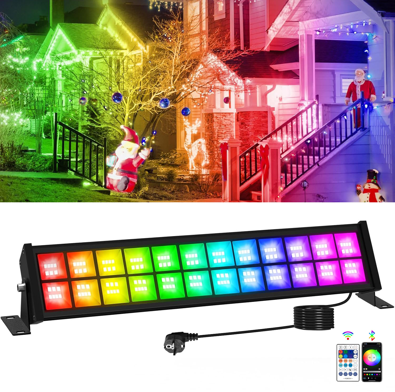 50/72W RGB LED Floodlight Bar  - Smart Garden Lights Uk 评论和价格