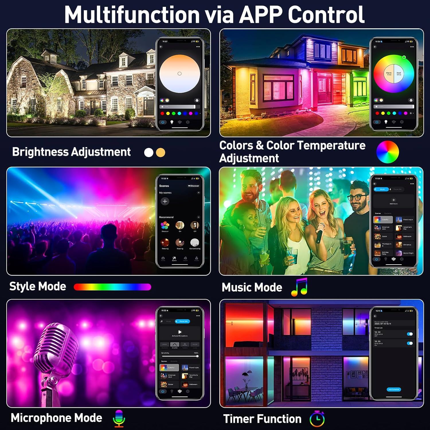 50/72W RGB LED Floodlight Bar  - Smart Garden Lights Uk 评论和价格