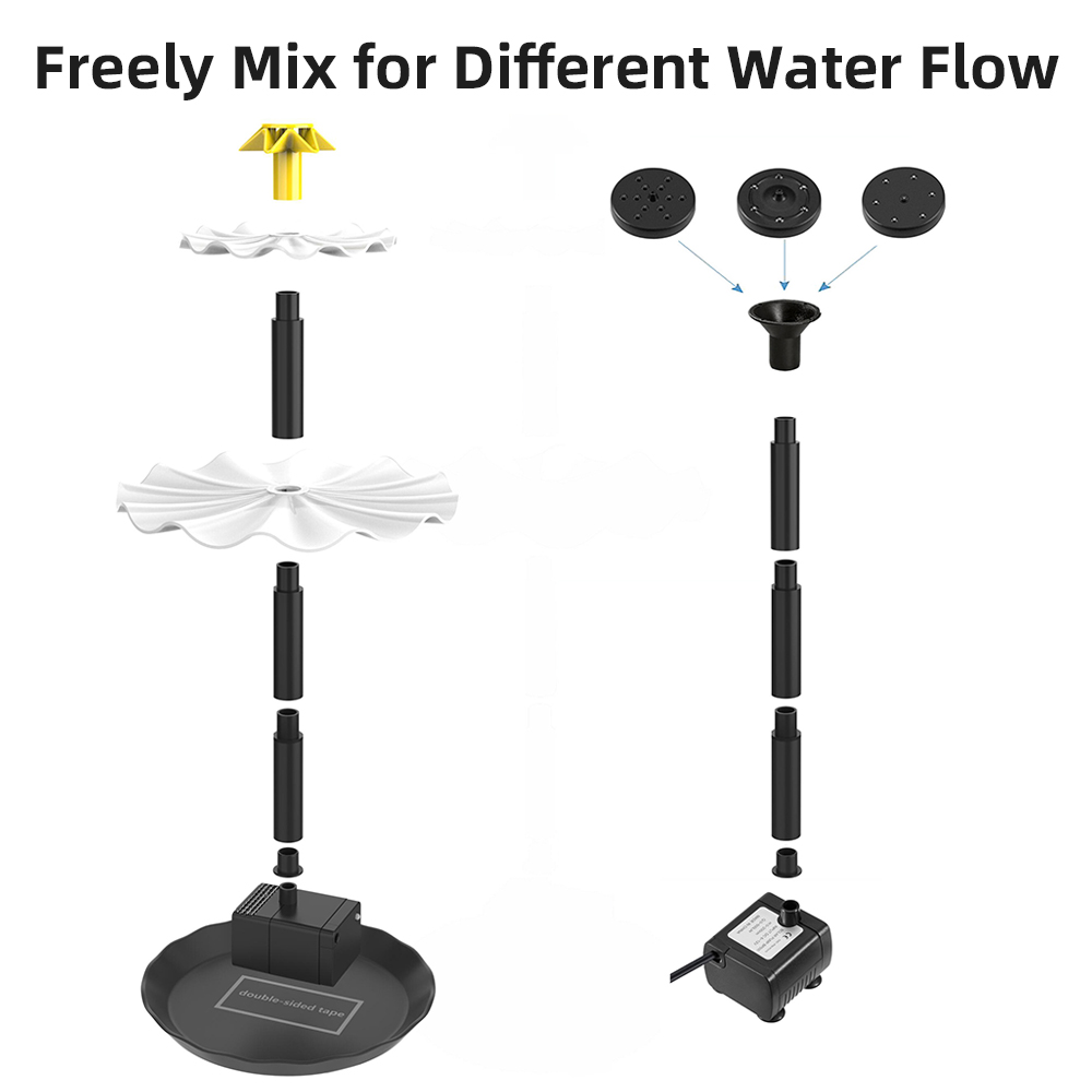 Solar Fountain Pump for Bird B - Smart Garden Lamp 评论和价格