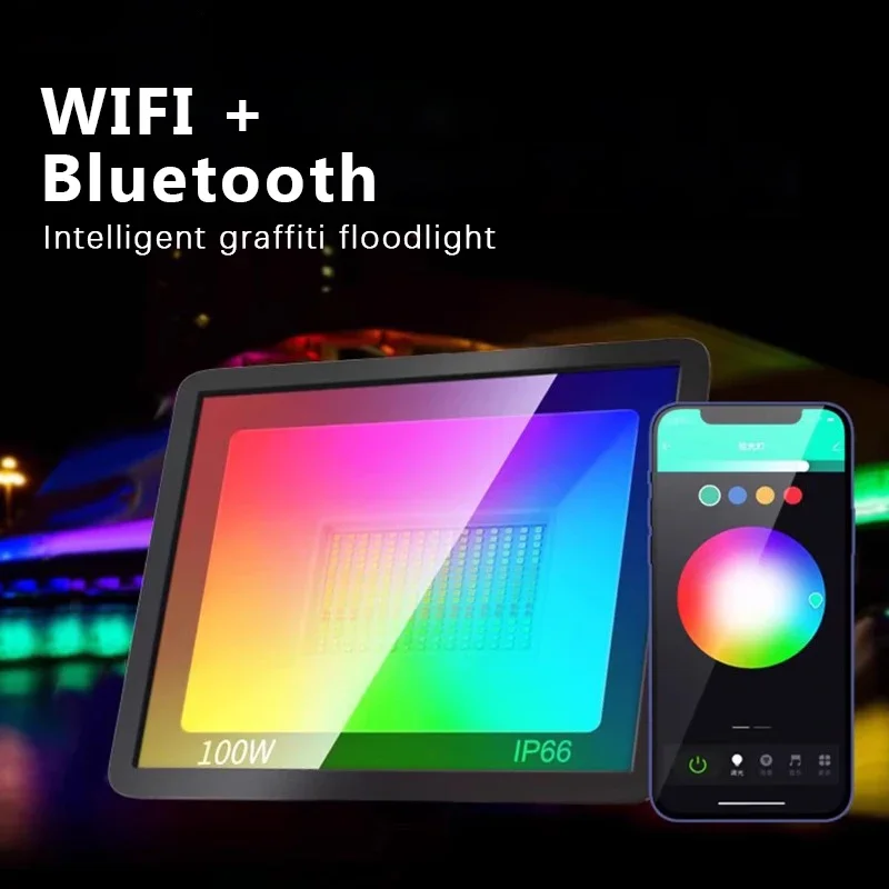 RGB TUYA Floodlight Smart APP  - Smart Garden Drawing 评论和价格