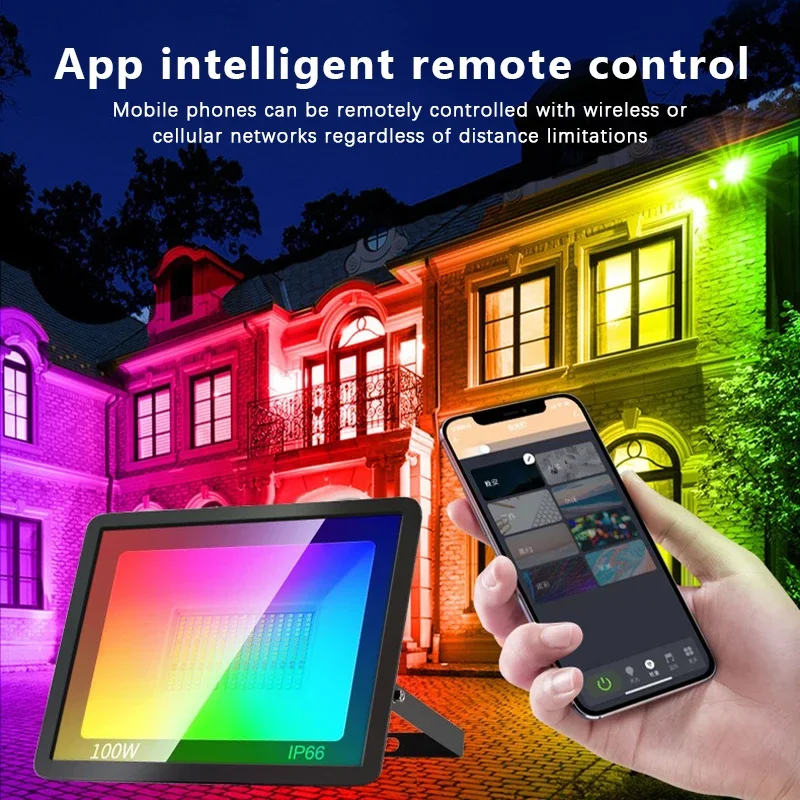 RGB TUYA Floodlight Smart APP  - Smart Garden Drawing 评论和价格