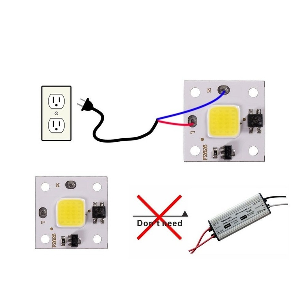 10W COB module 220V LED Chip D - Smart Garden Lamp 评论和价格