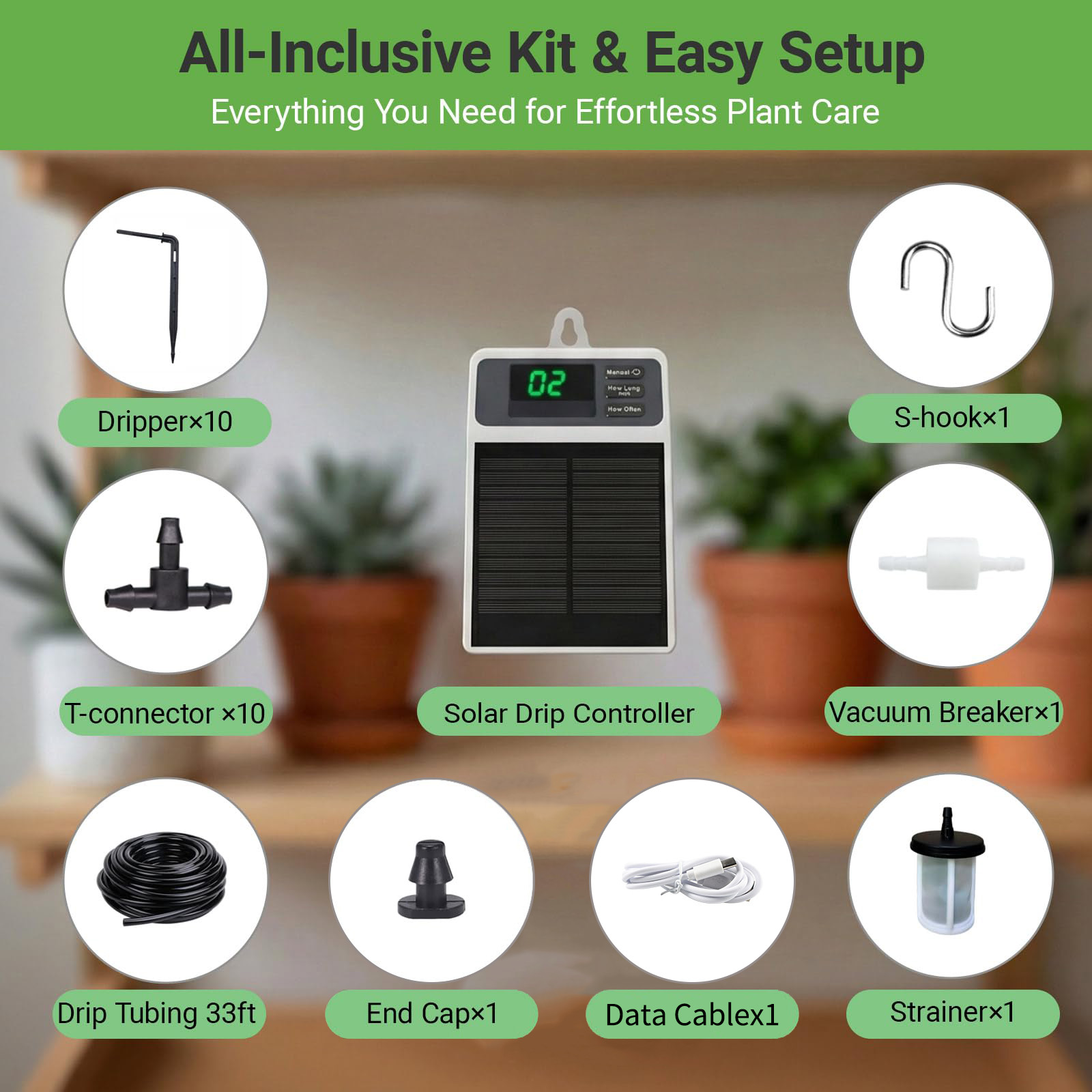 Upgraded Solar Drip Irrigation - Yoocaa Smart Garden 评论和价格