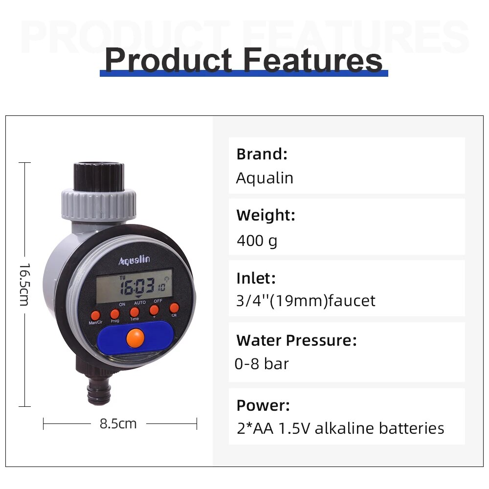 Automatic LCD Display Watering - Smart Garden Water Timer 评论和价格