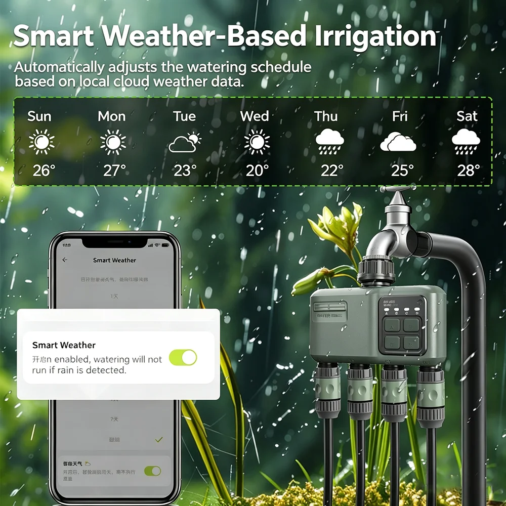 WiFi RF433 Smart Garden Sprink - Smart Garden Products 评论和价格