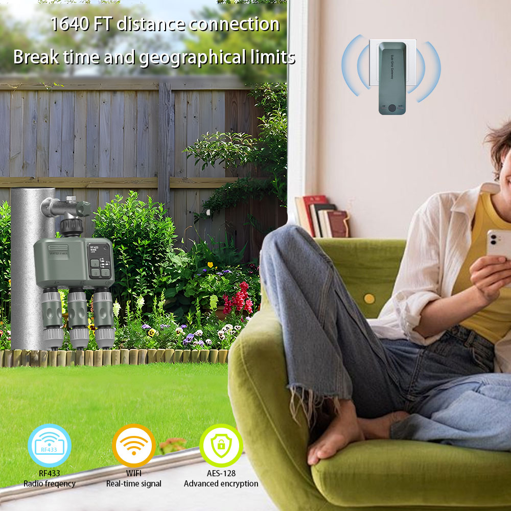 Tuya Wifi+RF433 3-outlet Water - Smart Garden Water Timer 评论和价格